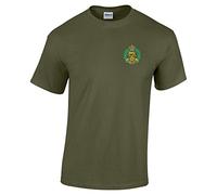 Pineapple Joe's Royal Hampshire Regiment Embroidered T-Shirt - Military Green - Medium