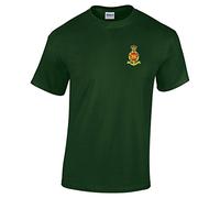 Pineapple Joe's Royal Horse Artillery Embroidered T-Shirt - Forest Green - Medium