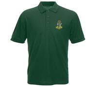 Pineapple Joe's Royal Irish Rangers Embroidered Polo - Bottle Green - Large