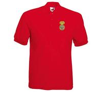 Pineapple Joe's Royal Welch Fusiliers Embroidered Polo - Red - Medium