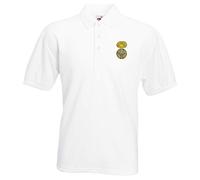 Pineapple Joe's Royal Welch Fusiliers Embroidered Polo - White - Medium
