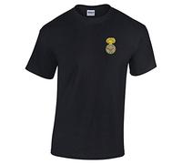 Pineapple Joe's Royal Welch Fusiliers Embroidered T-Shirt - Black - Large