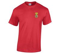 Pineapple Joe's Royal Welch Fusiliers Embroidered T-Shirt - Red - 2X Large