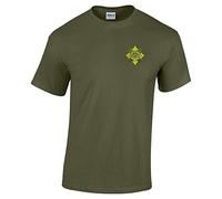 Pineapple Joe's Scots Guards Embroidered T-Shirt - Military Green - Large