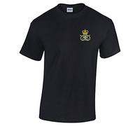 Pineapple Joe's Staffordshire Regiment Embroidered T-Shirt - Black - Large