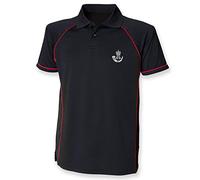 Pineapple Joe's The Rifles Regiment Performance Polo - Small - Black/Red