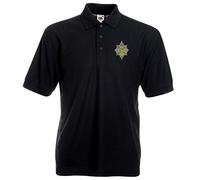 Pineapple Joe's Worcestershire and Sherwood Foresters Regiment Embroidered Polo - Black - X Large