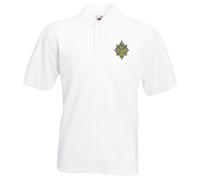 Pineapple Joe's Worcestershire and Sherwood Foresters Regiment Embroidered Polo - White - Medium