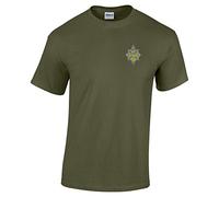 Pineapple Joe's Worcestershire and Sherwood Foresters Regiment Embroidered T-Shirt - Military Green - X Large