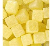 Pineapple Kubes Sweet Hard Boiled Yellow Unwrapped Halal Retro Candy (1500g)