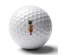 Pineapple Lady Personalized Golf Balls Distance Practice Ball for Indoor Outdoor