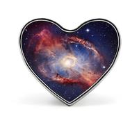 Pineapple Lapel Pin - Heart Shape Brooch Pins for Men & Women Suit Accessories, 1" Lightweight Enamel Lapel Pins Buttons for Backpacks, Hats, Bags, Lanyards, Universe Gala, Love form