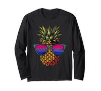 Pineapple LGBTQ Bisexuality Bisexual Pride Bisexual Flag Long Sleeve T-Shirt