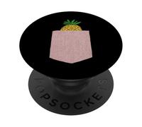 Pineapple Lover - Cute Pocket Pineapple Fruit Graphic PopSockets Adhesive PopGrip