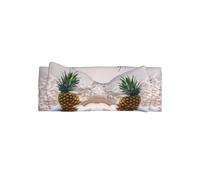 pineapple on beach Printed bow headband, a fashionable turban headband with elasticity, suitable for newborns and infants
