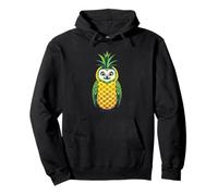 Pineapple Owl Tropical Animal Design Pullover Hoodie