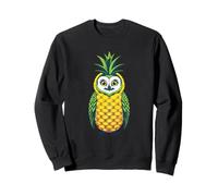 Pineapple Owl Tropical Animal Design Sweatshirt