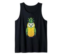 Pineapple Owl Tropical Animal Design Tank Top