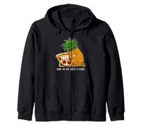 Pineapple Pizza Shirt - Funny Pepperoni Pizzas T Shirts Zip Hoodie