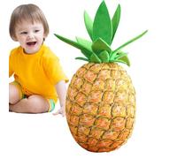 Pineapple Plush Pillow - 48cm Fruit Plush, Soft Decorative Cushion | Adorable Yellow Pineapple Doll for Kids and Adults, Party Gift, Room Decor, Accessory for F