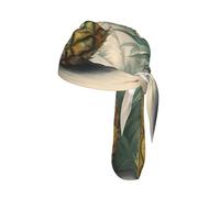 Pineapple Print Skull Headwrap Under Helmet Cycling Cap Lightweight Quick Dry Adult Gift One Size