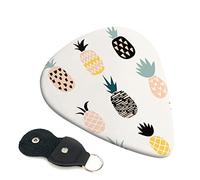 Pineapple Printed Guitar pick Guitar Plectrums for Acoustic Guitar Electric Guitar Bass Guitar - Guitar Accessories - 6 Pack 0.46mm