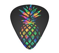 pineapple Printed Guitar Picks Personalized Guitar Plectrums 12 Pcs For Acoustic Guitar Electric Guitar And Bass Bulk Guitar Pick One Size