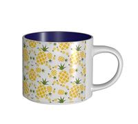 Pineapple. Printing Large-Capacity Ceramic Mugs, Versatile Cups for Coffee,Tea,Easy to Hold,Perfect for Workspaces