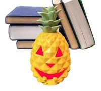 Pineapple Pumpkin Light - Pineapplee Pumpkin Light Decoration | Yellow Resin Pineapples Jack with Inner Lightt | Halloween Pumpkinn Night for Courtyard, Bedroom, Living Room