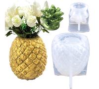 Pineapple Silicone Mold - Pineapple Jewelry Trinket Container Mould,Resin Mold Jar Silicone Storage Box Vase Epoxy Casting Mould for Flower Pot Make up Brush Holder