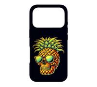 Pineapple Skull Cool Tropical Summer Vacation Beach Retro Case for iPhone 17 Pro