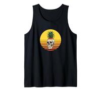 Pineapple Skull Tropical Summer Gothic Tank Top