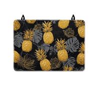 Pineapple Stove Top Cover for Electric Stove, Tropical Modern Leaf Flower Summer Yellow Waterproof Kitchen Cover for Counter Space Extension Kitchen Cooking Essentials 28x20 Inch