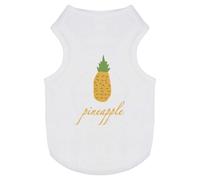'Pineapple Tropical Fruit Illustration Drawing' Pet Dog/Cat T-Shirt (PT00109274)