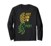 Pineapple Upside Down Swinger Ask Not Picky Funny Swinging Long Sleeve T-Shirt