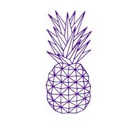Pineapple Wall Sticker Glasses Pineapple Wallpaper Home Decoration Wall Sticker Vinyl Stickers Art Decoration Home Decor Large - 44x100cm