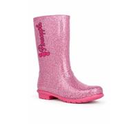 Pineapple Women's Knee High Boots with Glitter Finish & Pull On Fit in Fuchsia | Size: 4 Pineapple Fuchsia 4