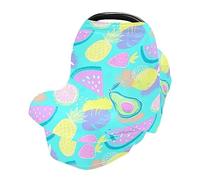 Pineapples Lemon Car Seat Covers for Babies Breathable Shopping Cart Cover Stretchy & Soft Infant Car Seat Canopy Shower Gifts