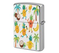 Pineapples Metal Lighter Case, Funny Lighter Cover Double-Side Print Vintage Cool Lighters Sleeve Lighters Accessories for Zippo Men Dad Husband Collect