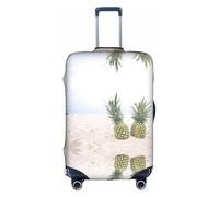 Pineapples On The Summer Beach Luggage Cover Suitcase Trolley Case Protector Elastic Washable Anti Scratch Fit 18-32 Inch
