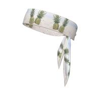 Pineapples On The Summer Beach Sports Head Tie Adjustable Stylish Breathable Running Workout Gym Cycling Tennis Basketball