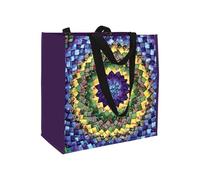 Pinecone Quilt Eco Tote: Reusable Grocery and Shopping Bag, Lightweight Folding Gift Tote Bag