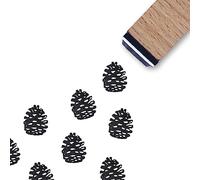 Pinecone Rubber Stamp, 35 Inch Small Mini Pine Cones Stamp for Christmas Scrapbooking Card Planner