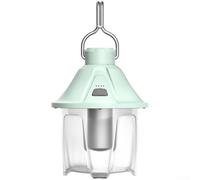 Pinecone Shaped LED Outdoor Lantern Suitable Hiking Backup, Magnetic USB-C Fast Charging IPX4 Waterproof Warm Cool White 2000mAh Power-cell Rechargeable Tent Light(green)