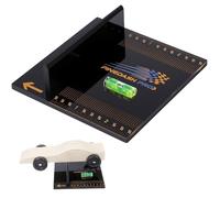 pinedash pro Professional Pinewood Car Center of Gravity Stand | Precise COG Measuring Derby Car Tool -1/16" Increments, Acrylic Board | Essential Pinewood Car Weights COG Tool Speed Optimization
