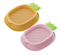 Pineeseatile 2PCS Cat Grass for Indoor Cats, Soilless Hydroponic Cat Grass Seeds Growing Box, Layered Self Planting Catnip Seeds Growing Box for Catnip, Seed Not