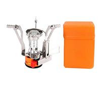 Pineeseatile Backpacking Gas Stove Camping Stove Gas Burner with Piezo Ignition Mini Folding Windproof with Carrying Case for Outdoor Cooking