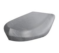 Pineeseatile Bass Boat Cover Boat Cover 11x5x2ft 210D Oxford Weatherproof Inflatable Boat Cover Anti-Dust with Tightening Strap Sturdy Bass Boat Cover for Kayak, Canoe Boat, Rowing Boat Gift (Grey)