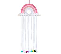 Pineeseatile Bow Organizer For Girls, Rainbow Bow Holder, 12X31.5 Hanging Holder For Girls Hair Bows, Colorful Lightweight Rainbow Wall Decor Hair Clips Hanger For Room Bedroom Living Room
