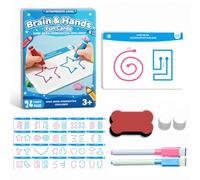 Pineeseatile Brain Training Cards for Kids, Educational Toys with Reusable Cards, Child Interaction Card for Ages 3+, Increased Difficulty Version, Brain Activation Exercises For Kids